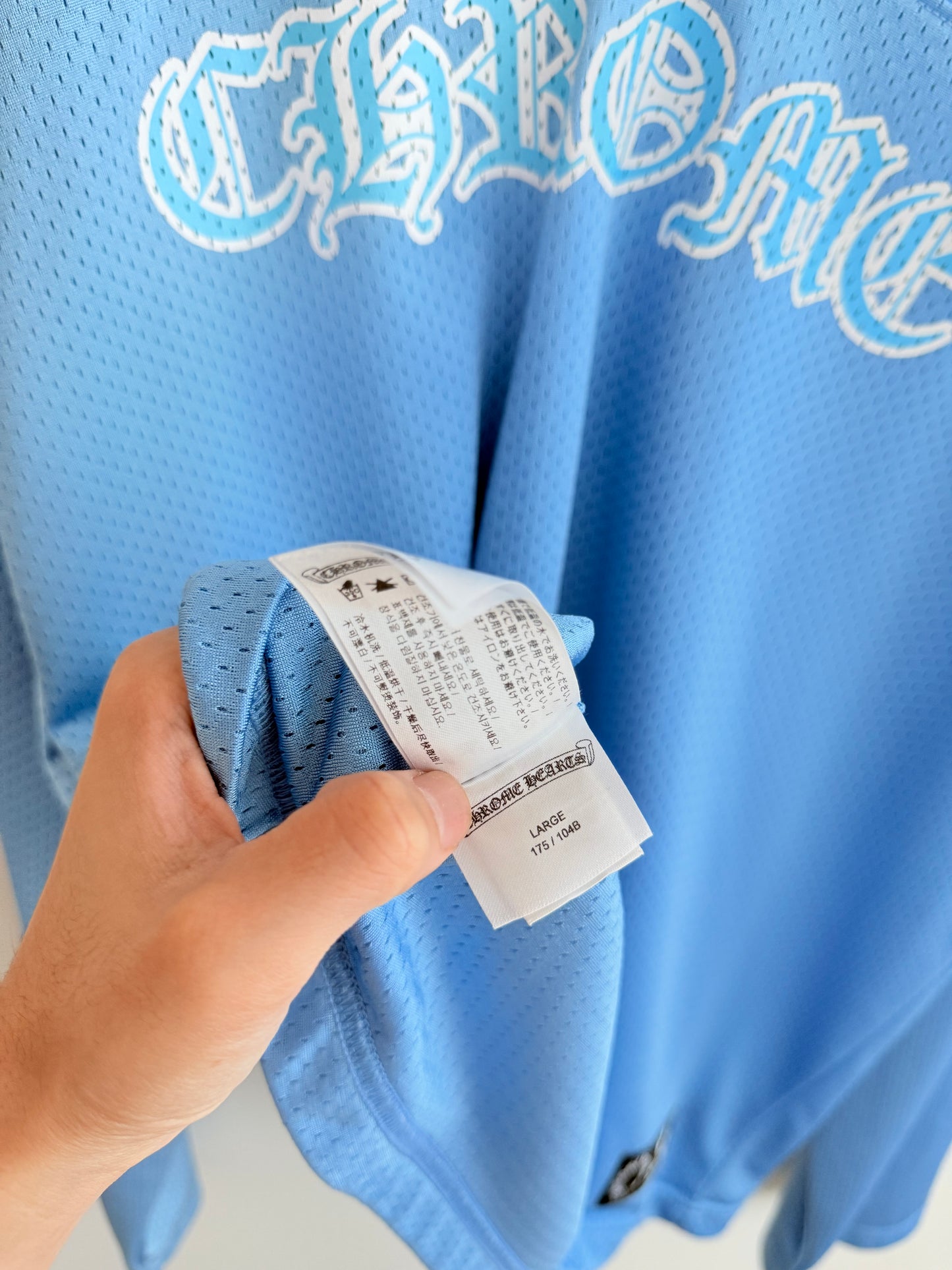 Chrome Hearts Blue Jersey Long Sleeves