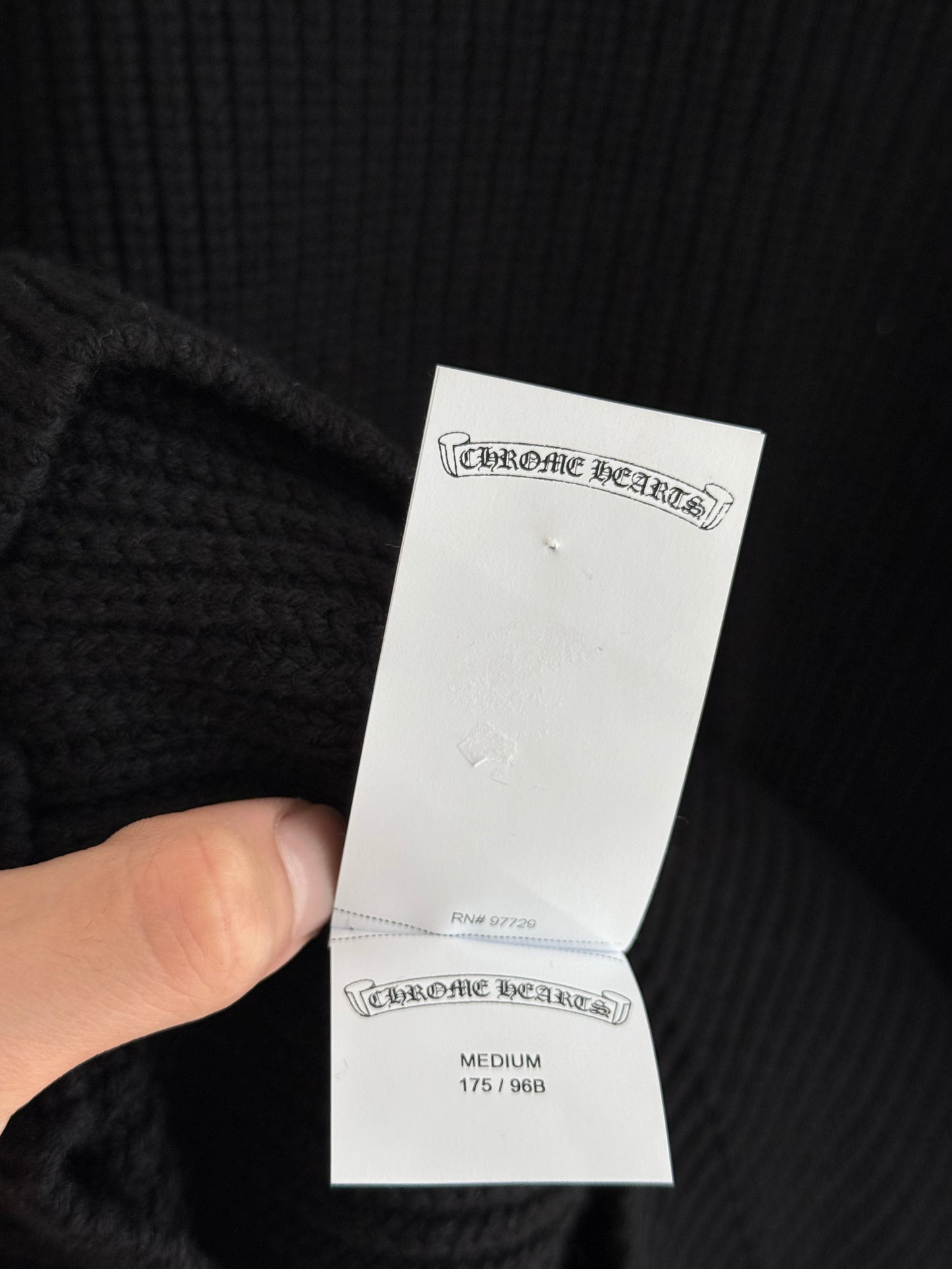 Chrome Hearts Triple Cross Patch Knit Sweater