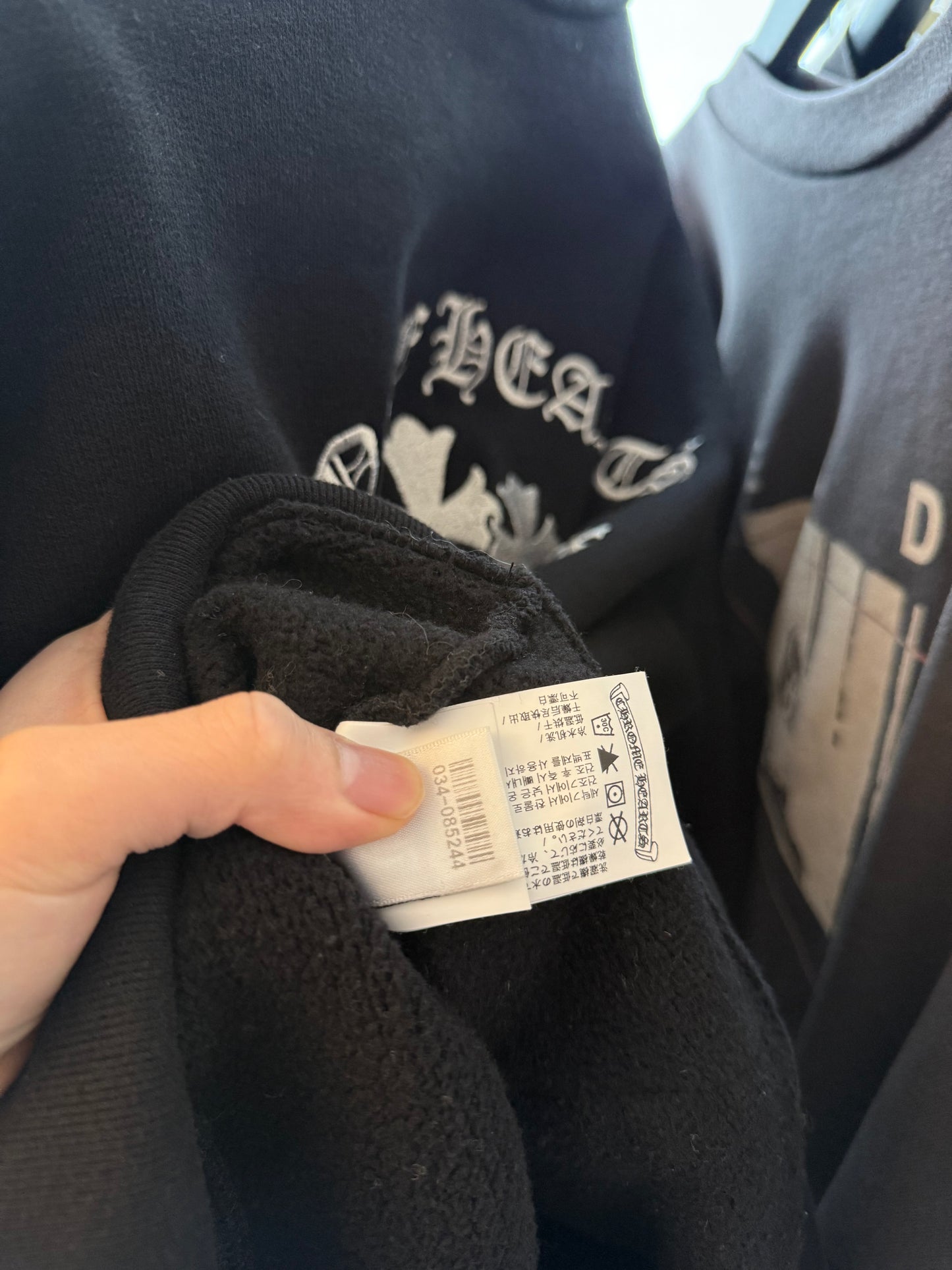 Chrome Hearts Triple Cross Quarter Zip Sweatshirt