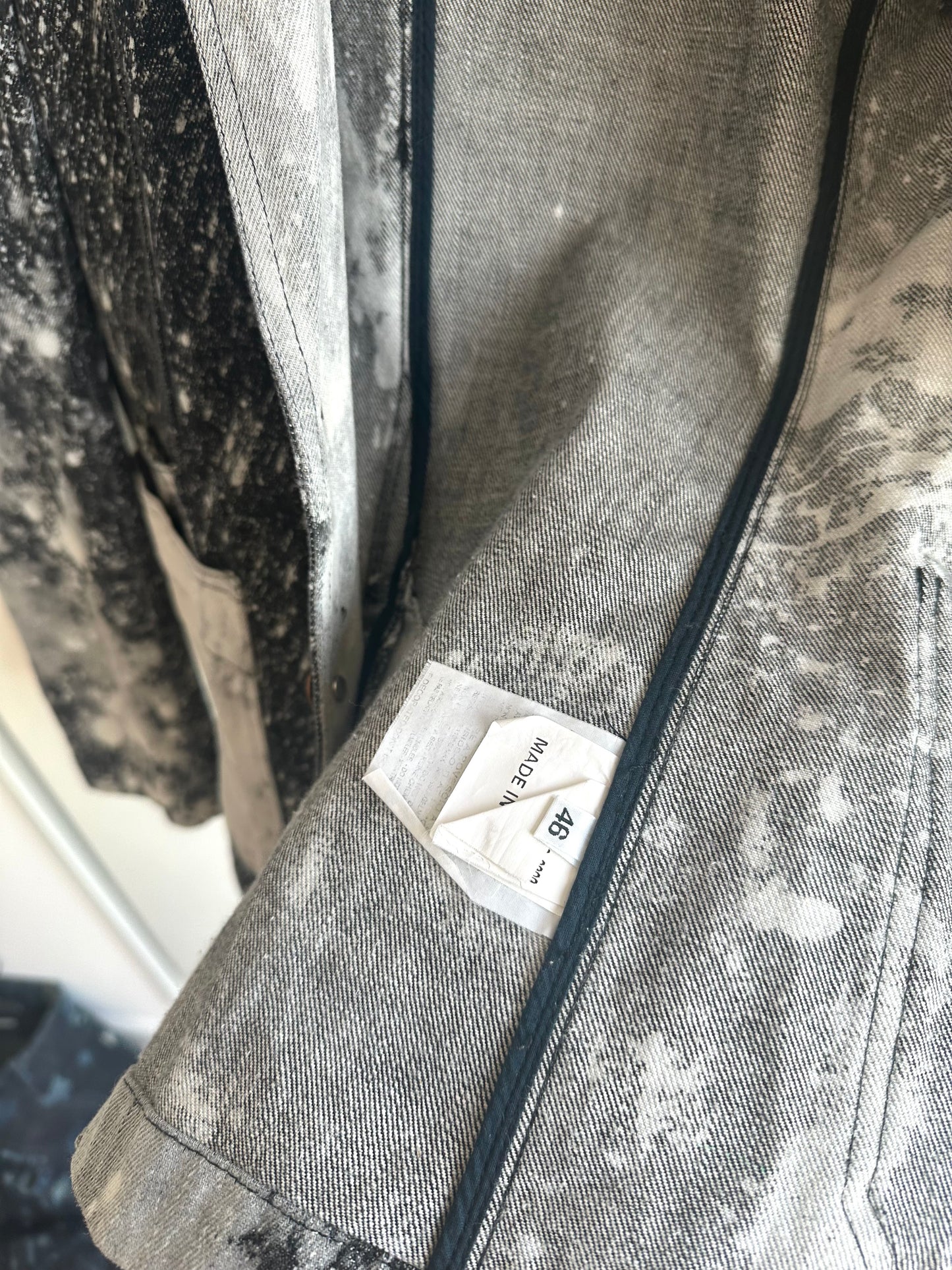 Raf Simons x Sterling Ruby Grey crystal Blazer Jacket