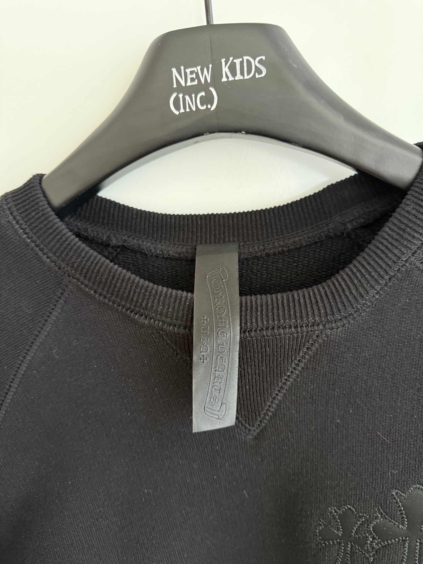 Chrome Hearts Triple Cross Patched Crewneck