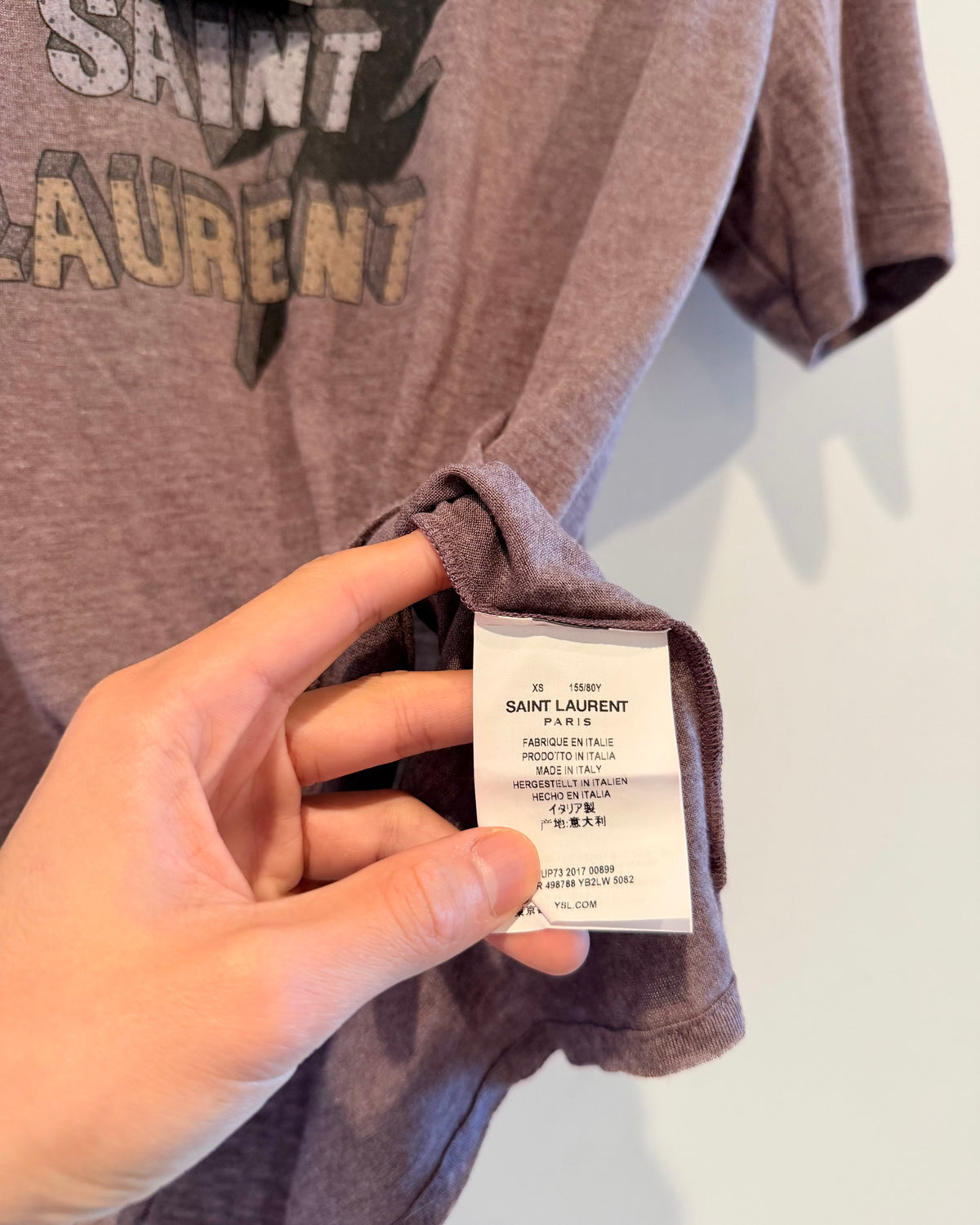 Saint Laurent Lighting Bolt T Shirt