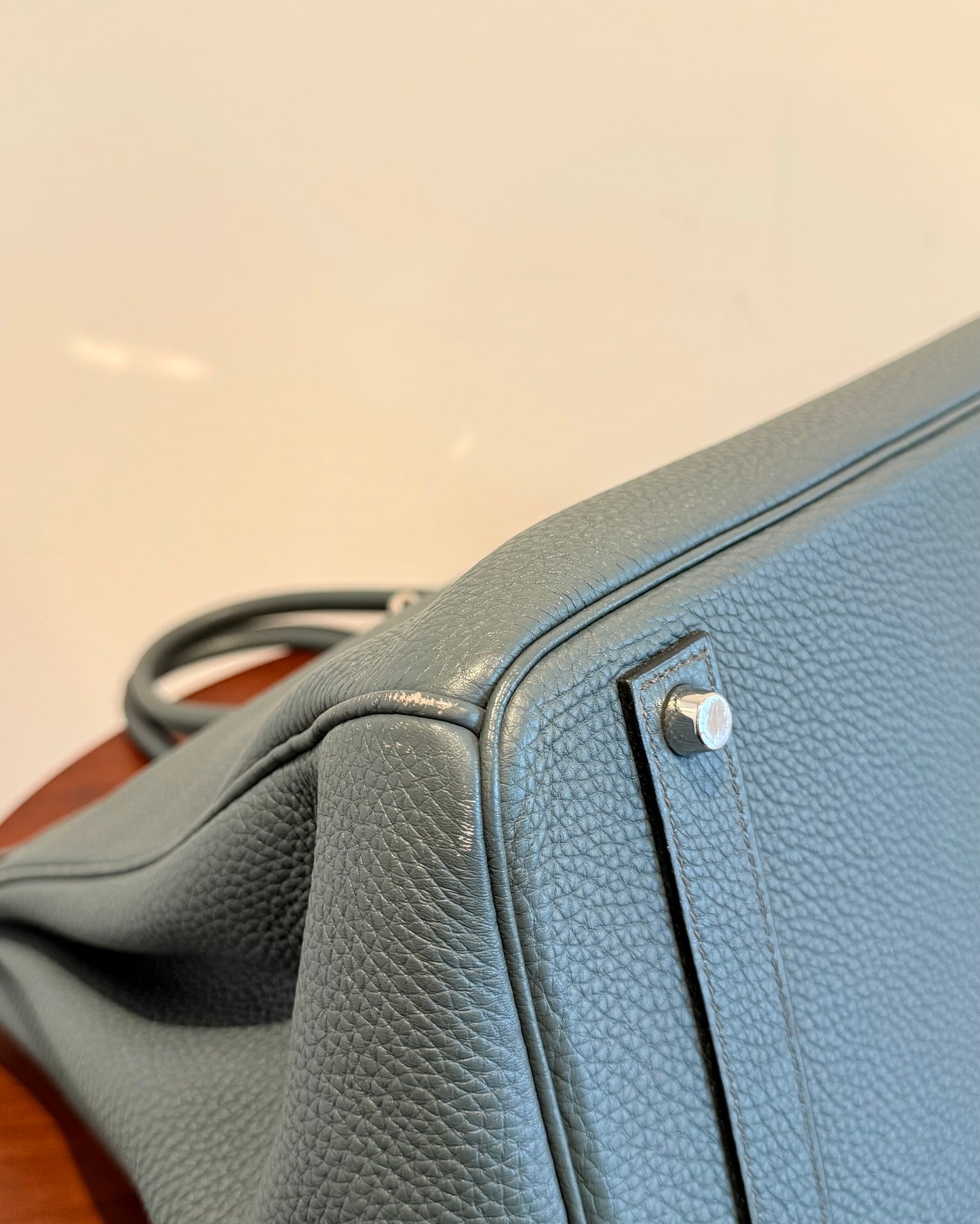 Hermes Togo Birkin 40 Bleu Orage