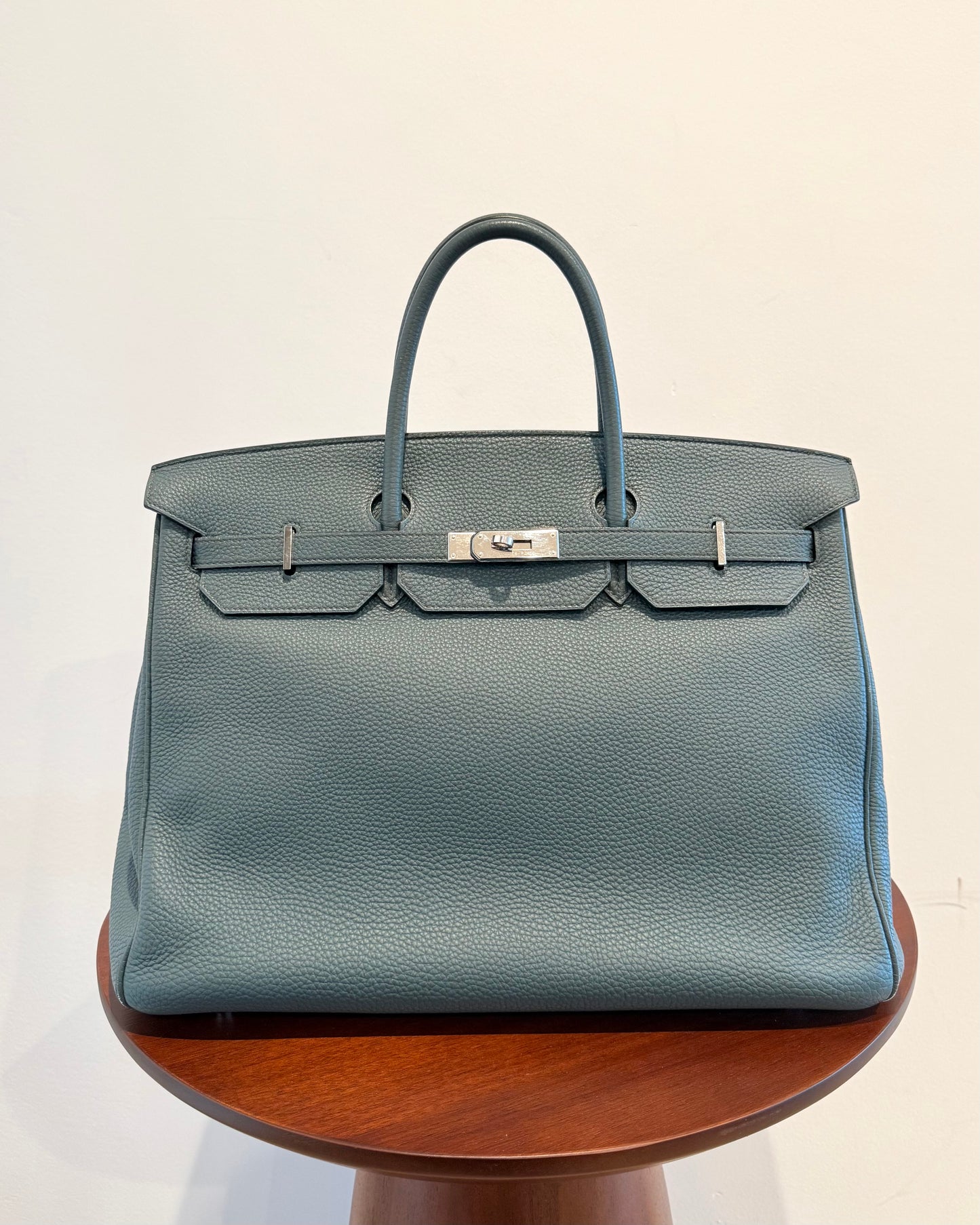 Hermes Togo Birkin 40 Bleu Orage