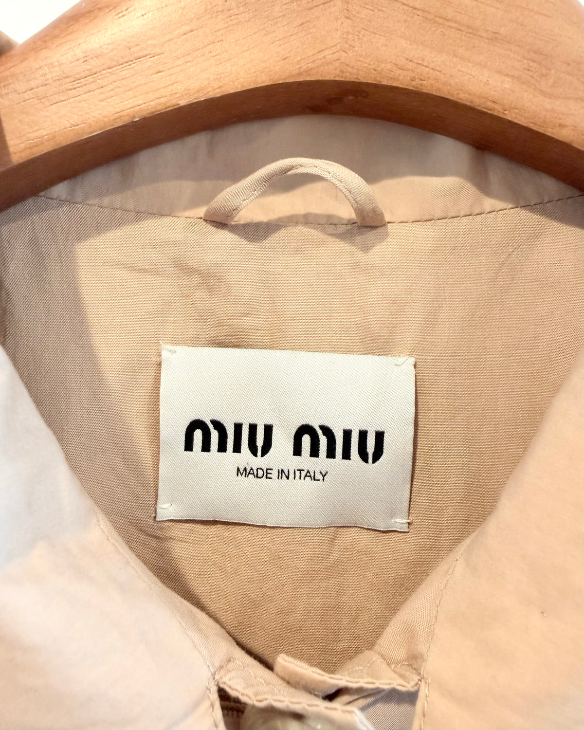 Miu Miu Poplin Blouson Jacket