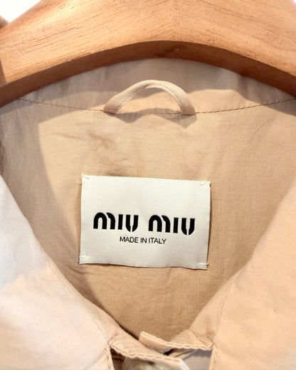 Miu Miu Poplin Blouson Jacket
