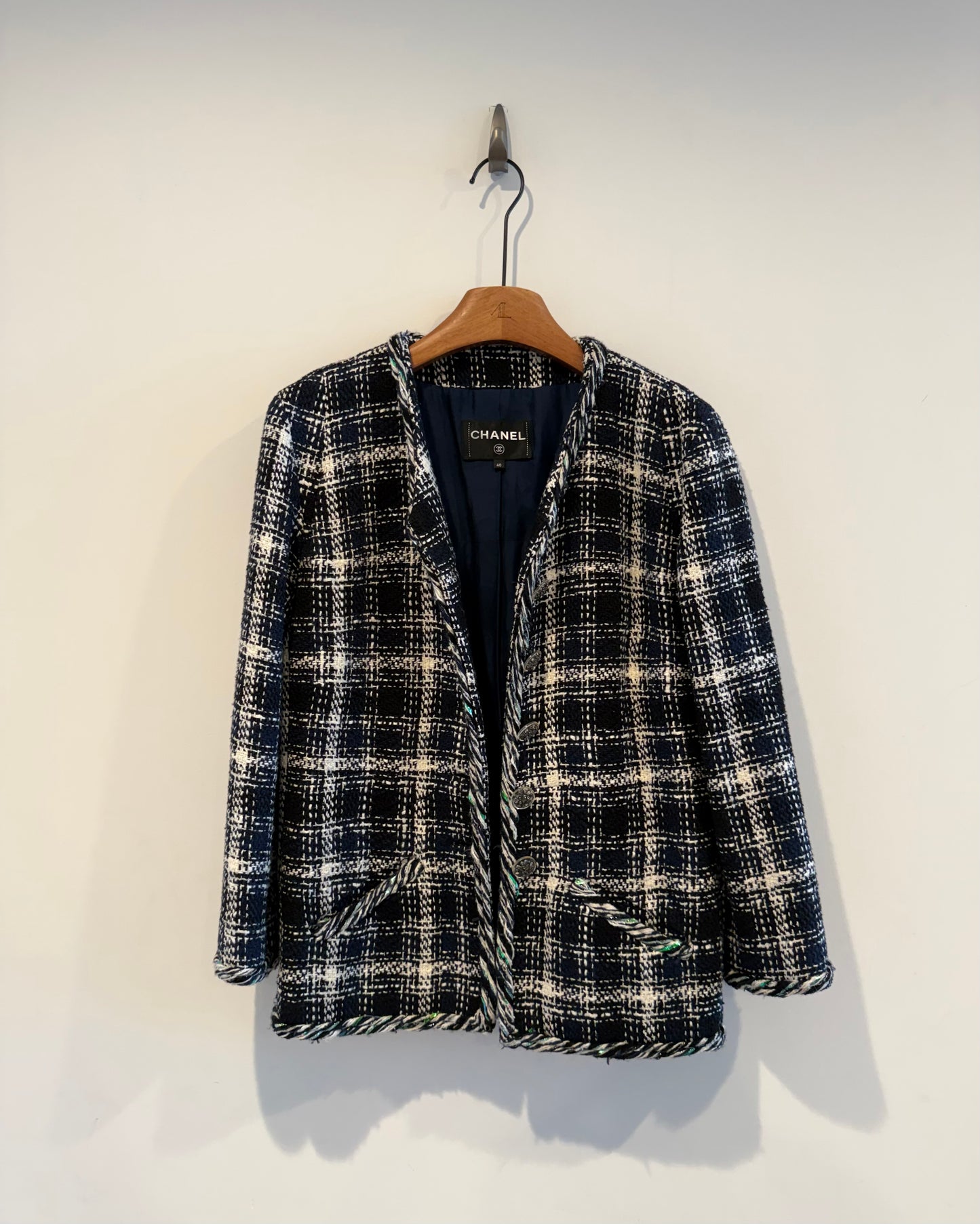 Chanel 18C Tweed Gripoix Jacket