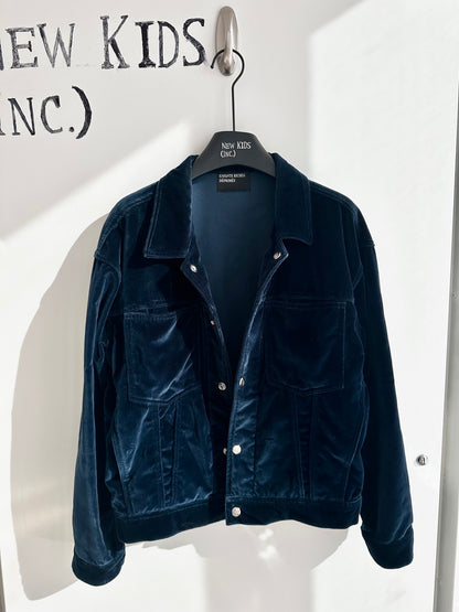 Enfants Riches Deprimes Blue Velvet Jacket