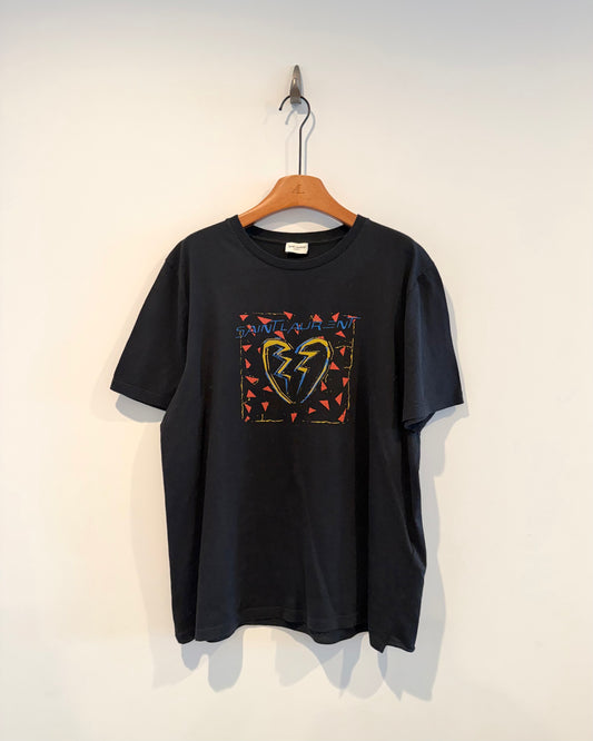 Saint Laurent Paris Heart Break T Shirt