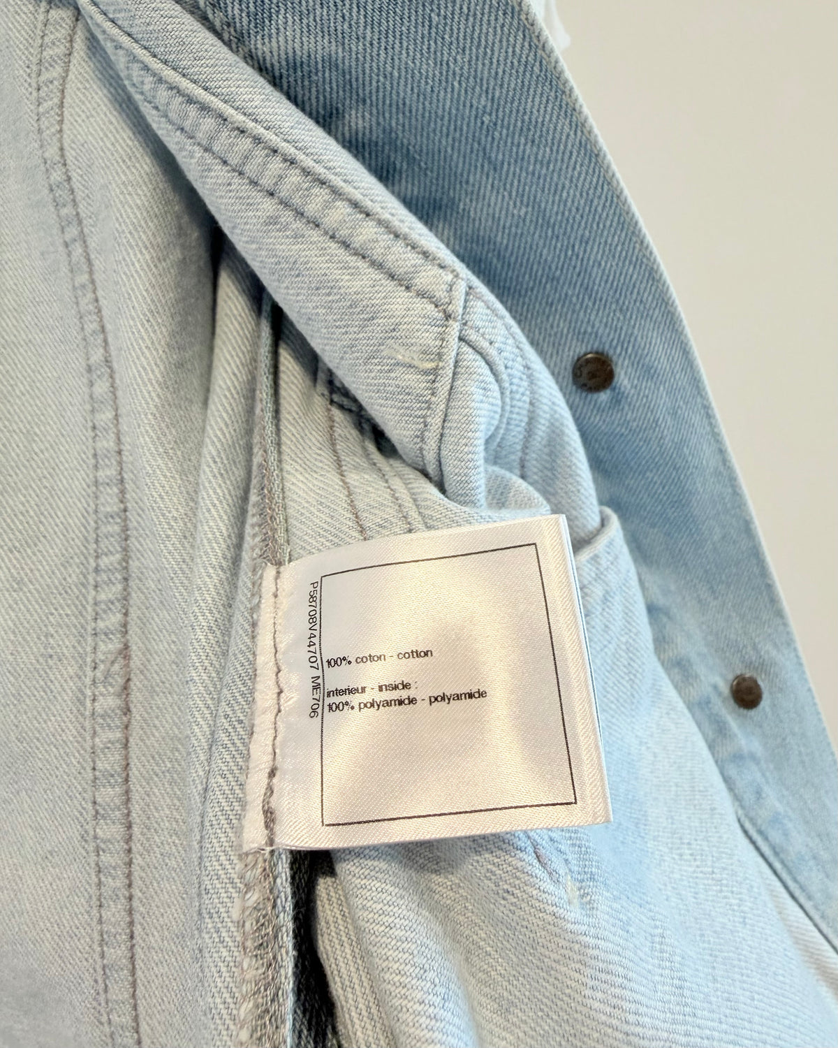 Chanel 18S Denim Camellia Jacket
