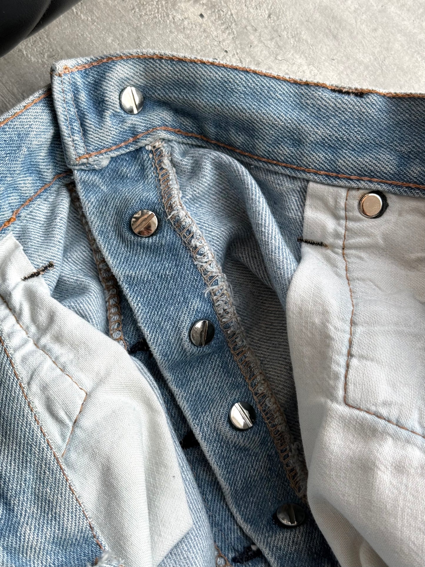 Chrome Hearts Levi’s 501 Cross Patches Jeans