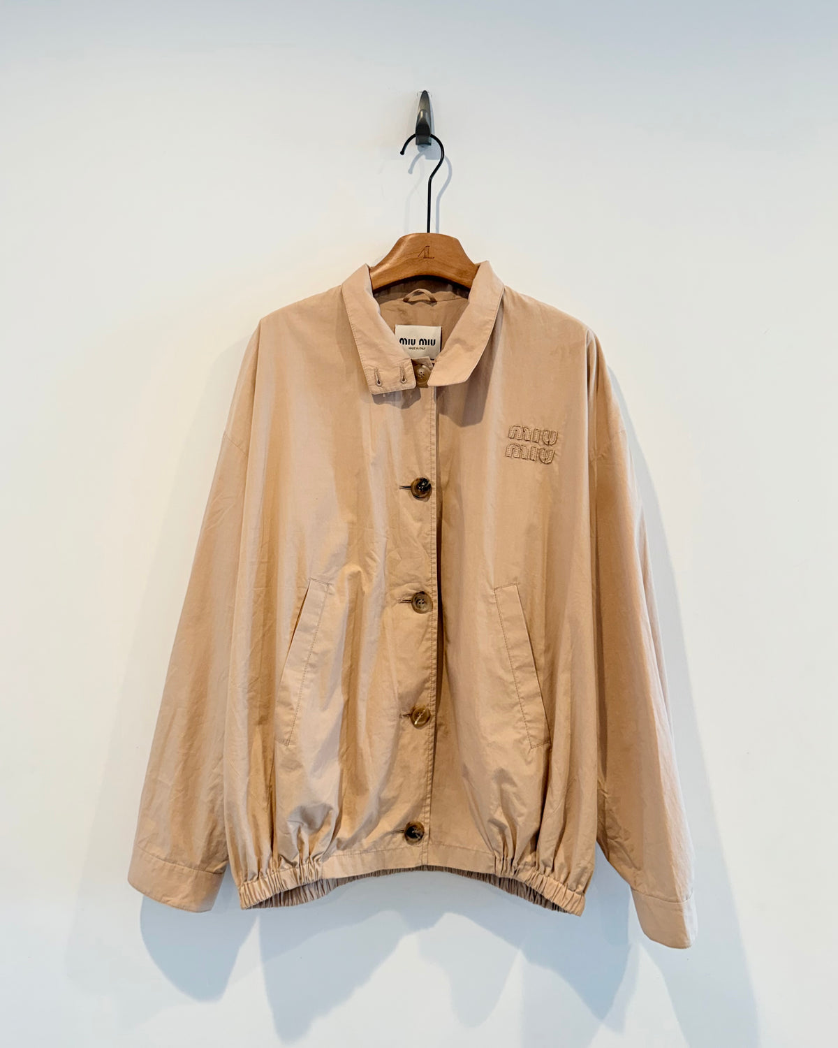 Miu Miu Poplin Blouson Jacket