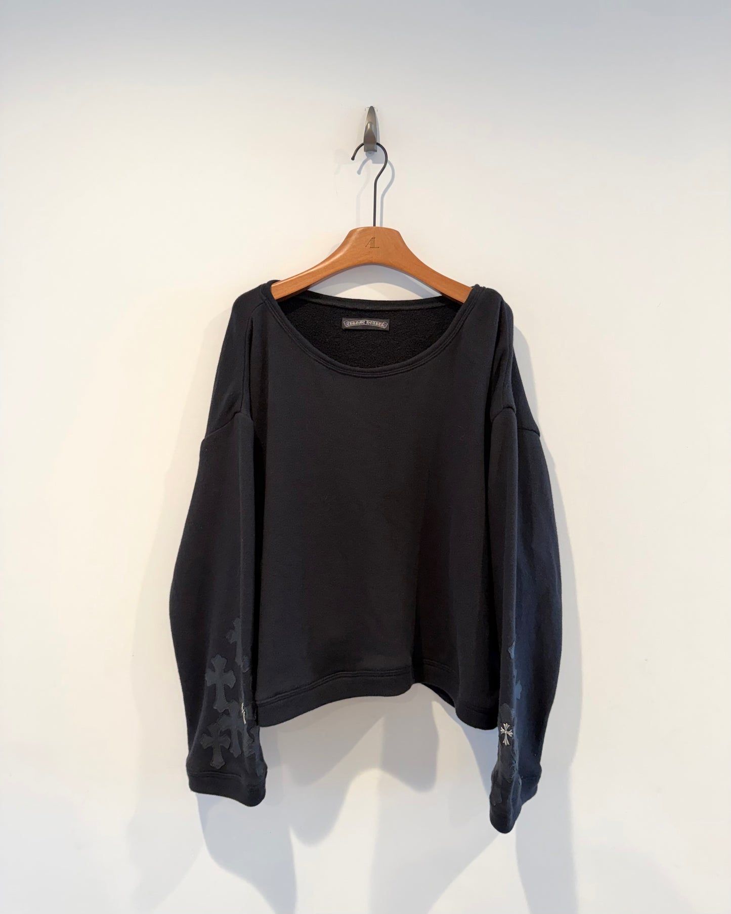 Chrome Hearts Cross Patches Sliver Sweatshirt