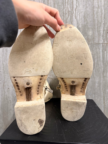 Carol Christian Poell Titanium Boots (Ivory White )