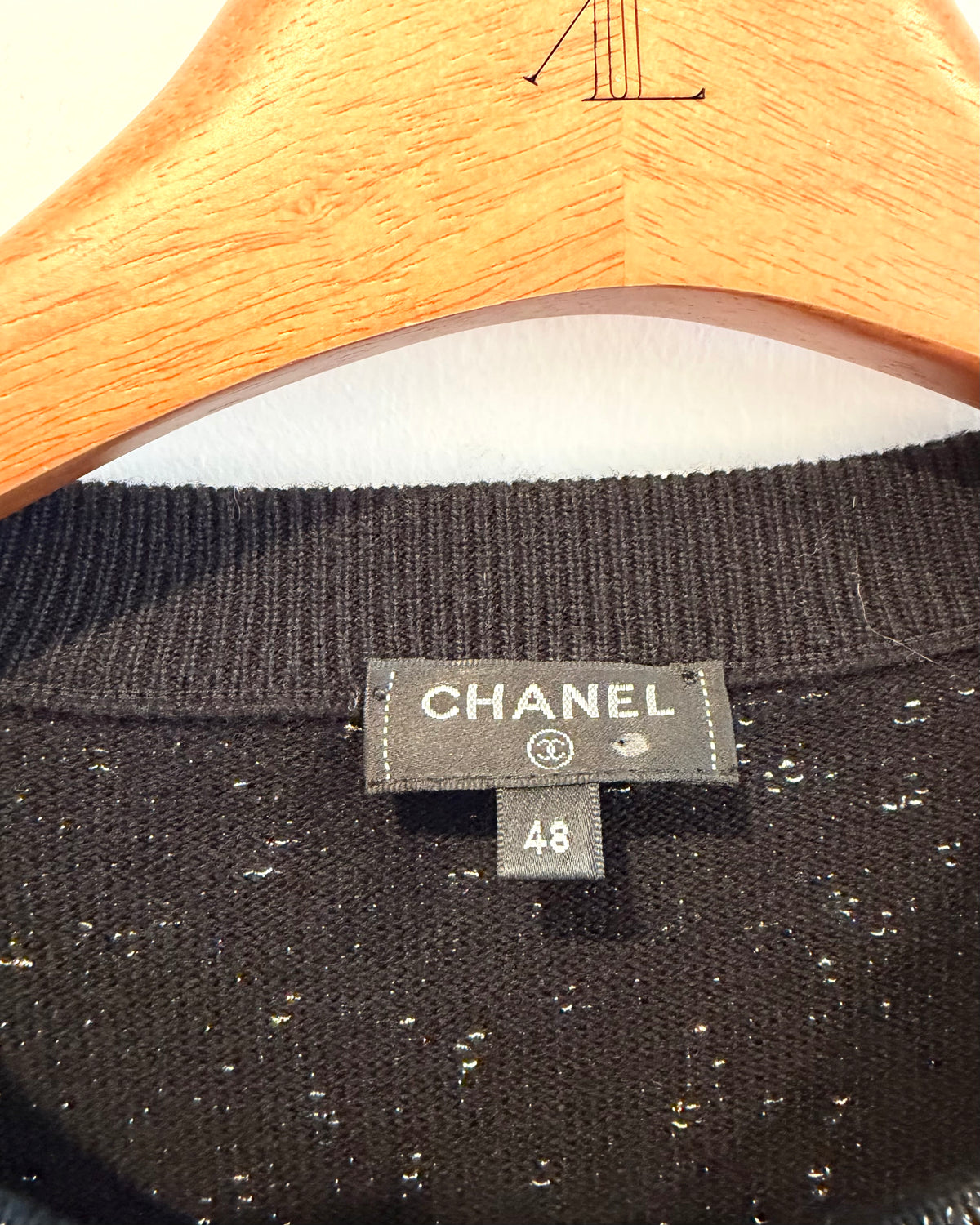 Chanel 20C LA PAUSA LOGO LUREX Sweater