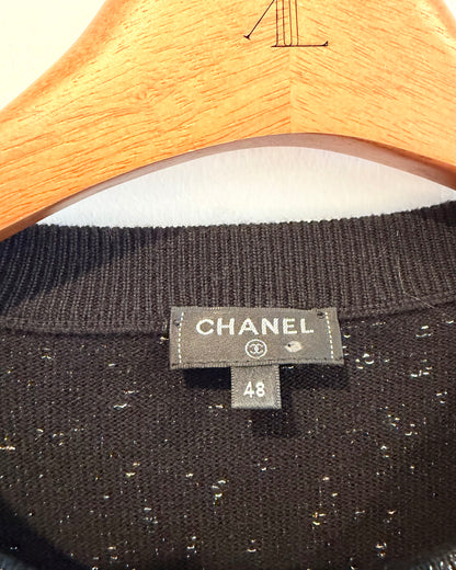 Chanel 20C LA PAUSA LOGO LUREX Sweater