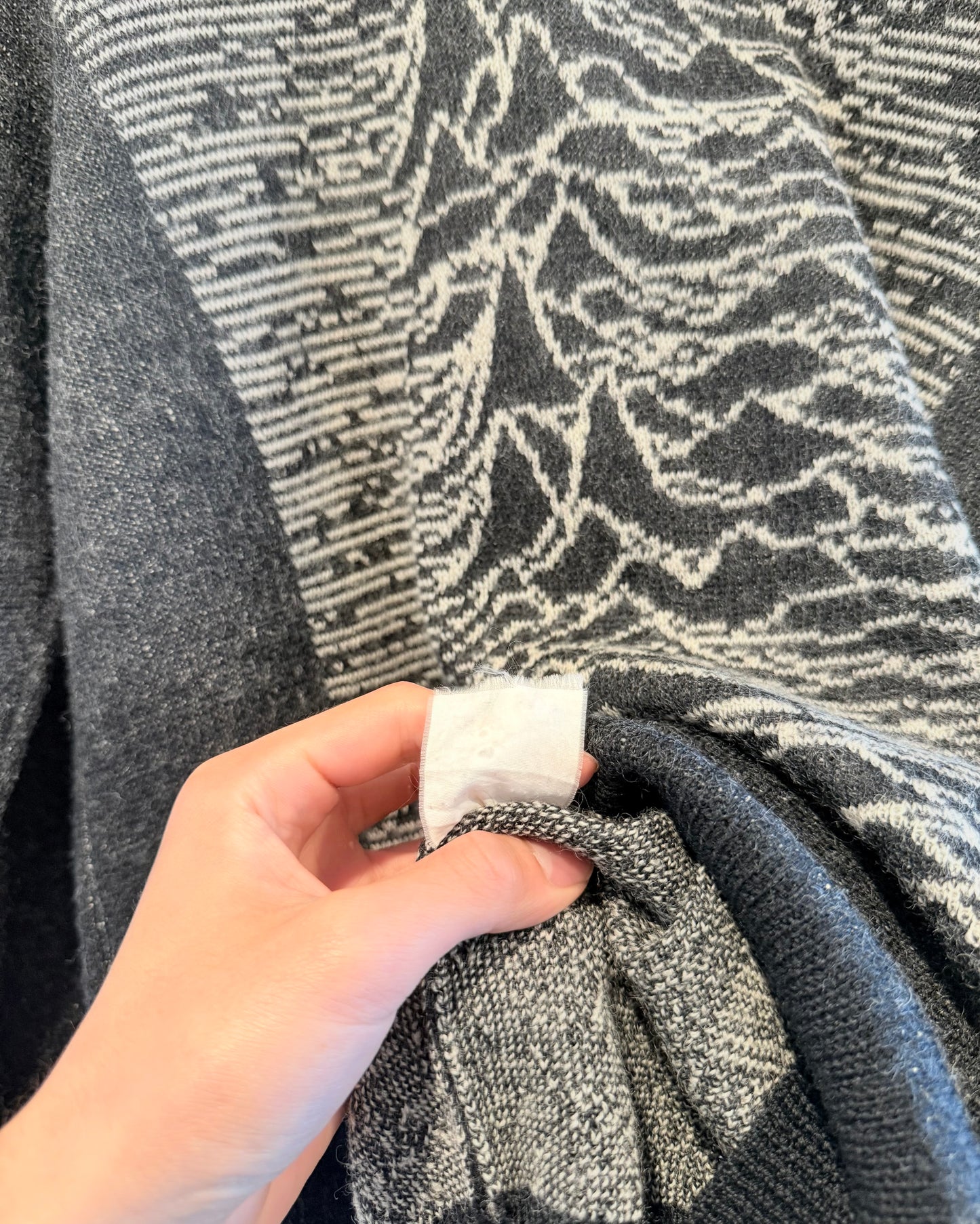 Raf Simons Aw2003 Closer Unknown Pleasures Sweater
