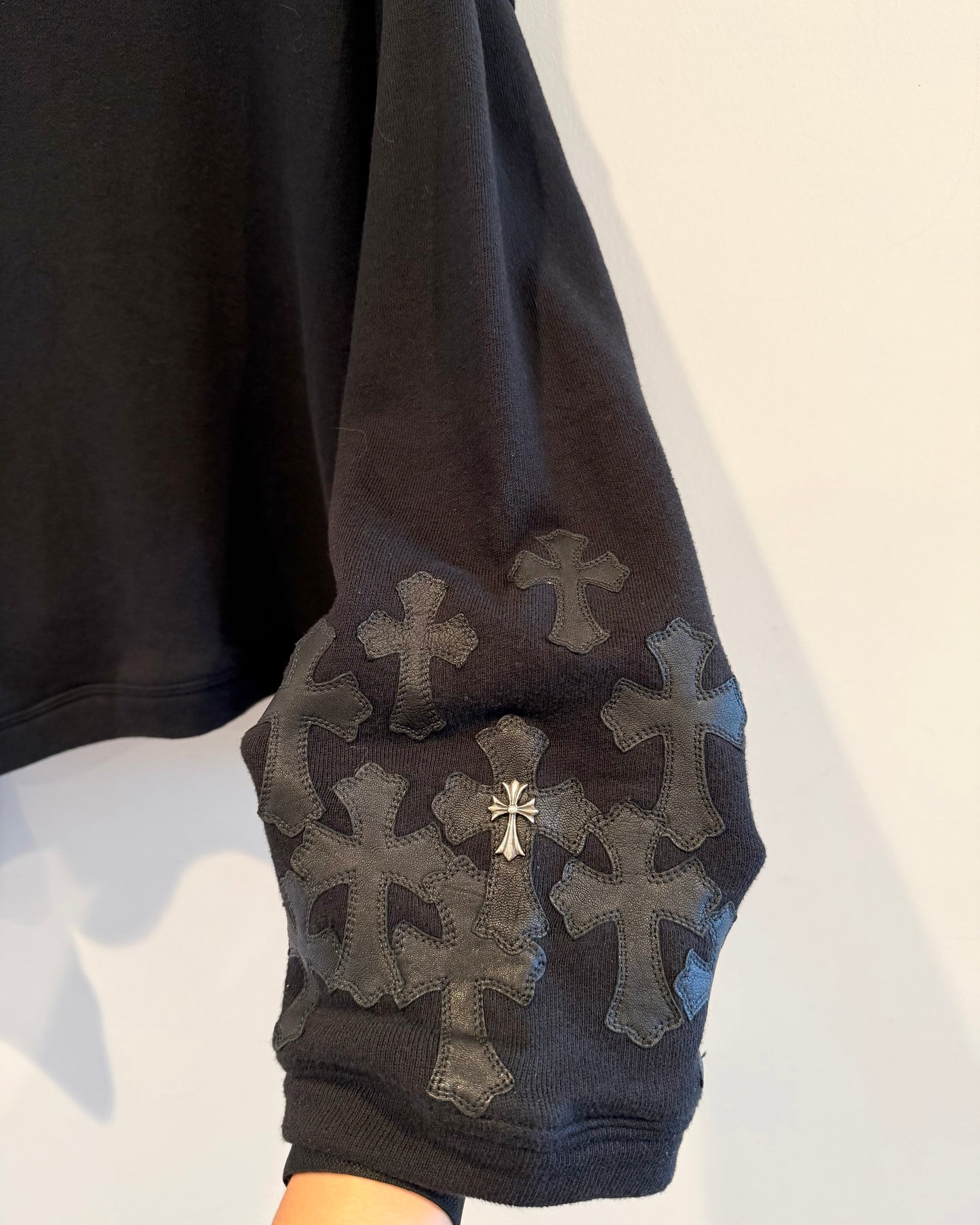 Chrome Hearts Cross Patches Sliver Sweatshirt