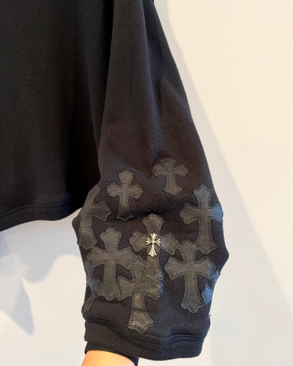 Chrome Hearts Cross Patches Sliver Sweatshirt