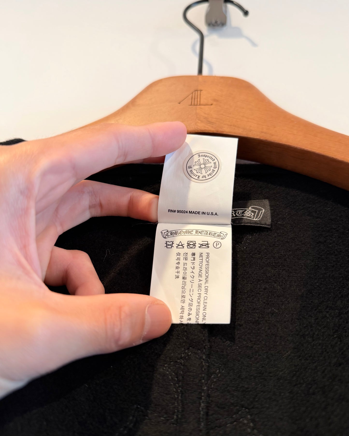 Chrome Hearts Cross Patches Wool Coat