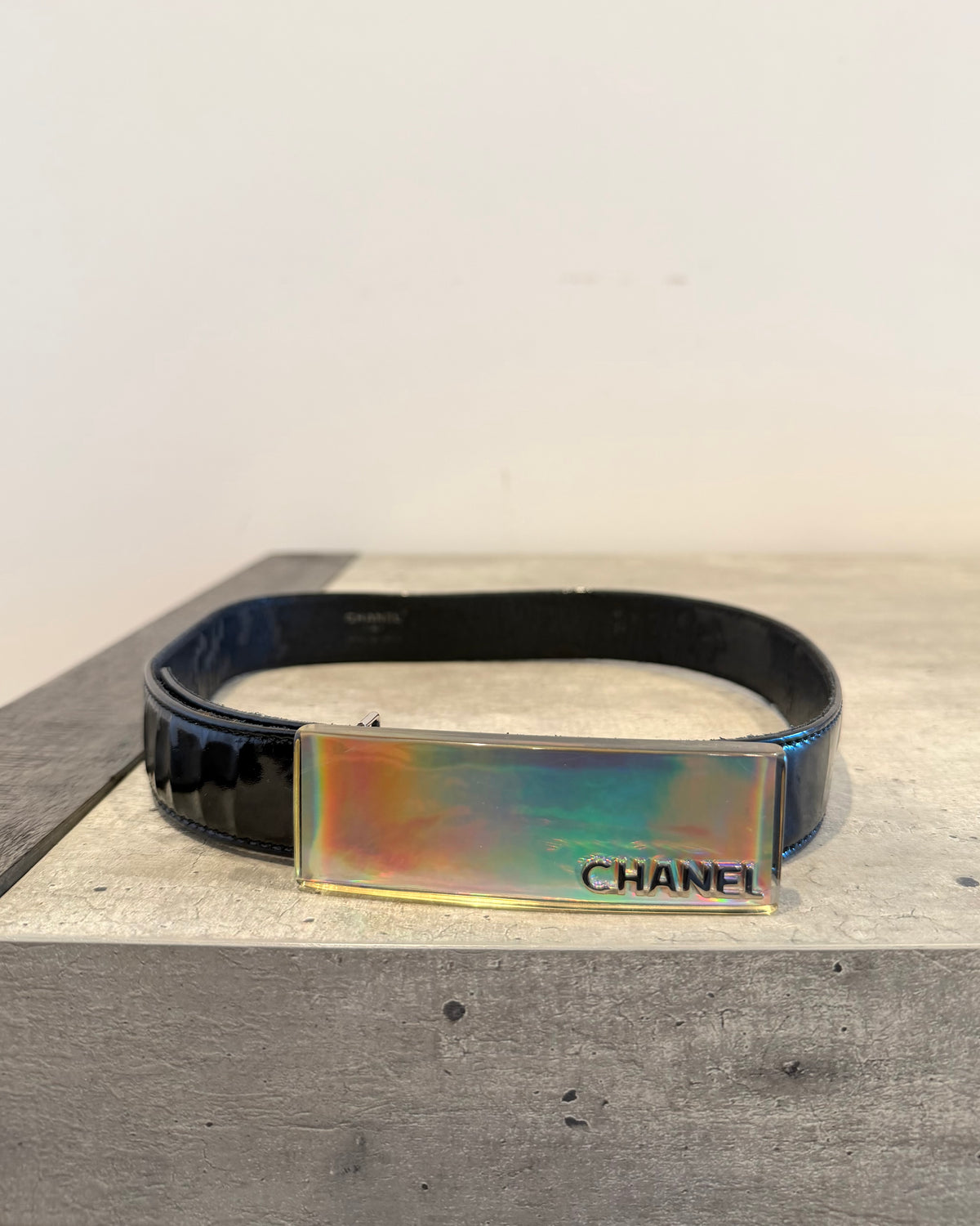 Chanel Patent leather hologram Belt