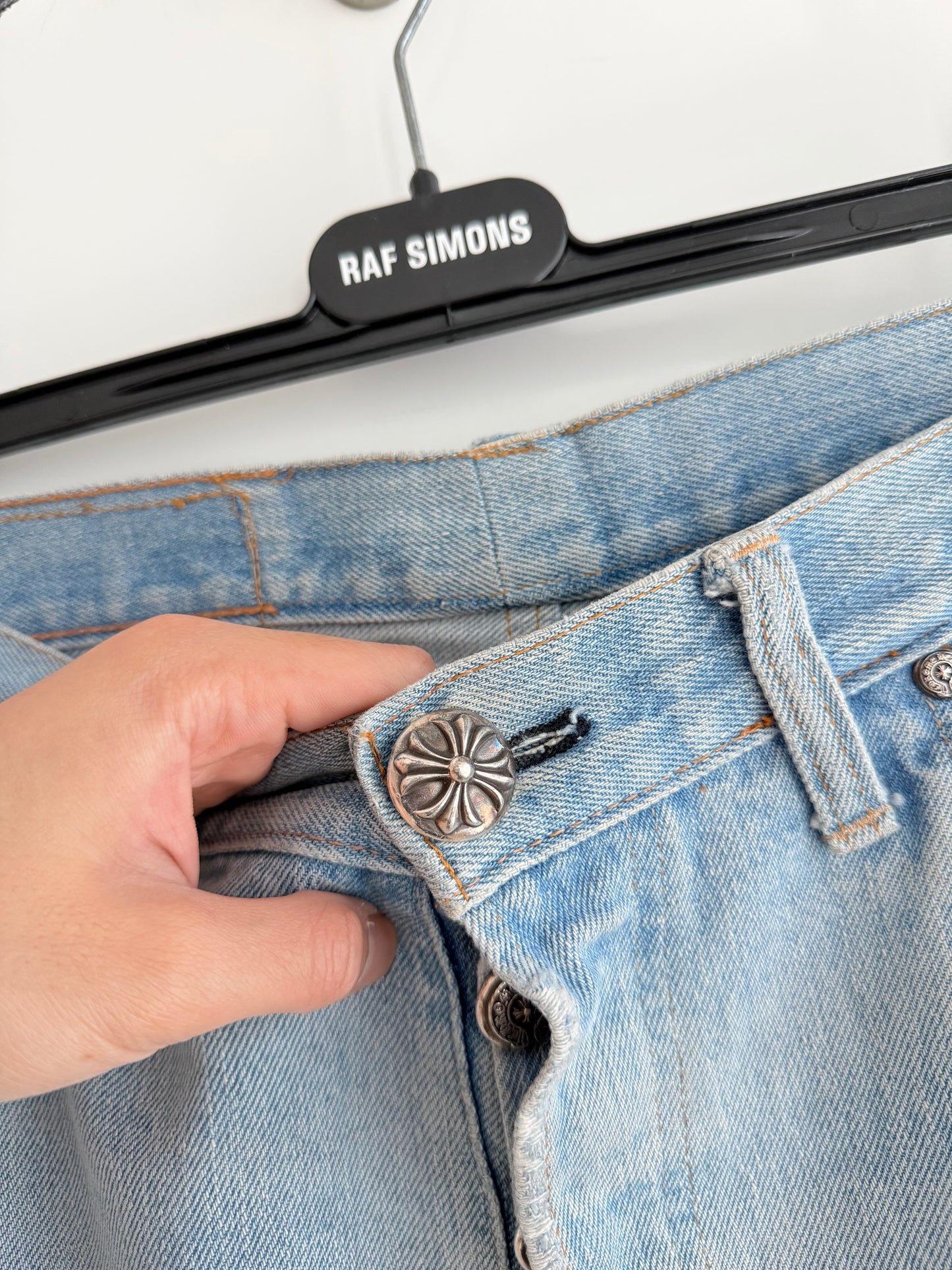 Chrome Hearts Levi’s 501 Cross Patches Jeans