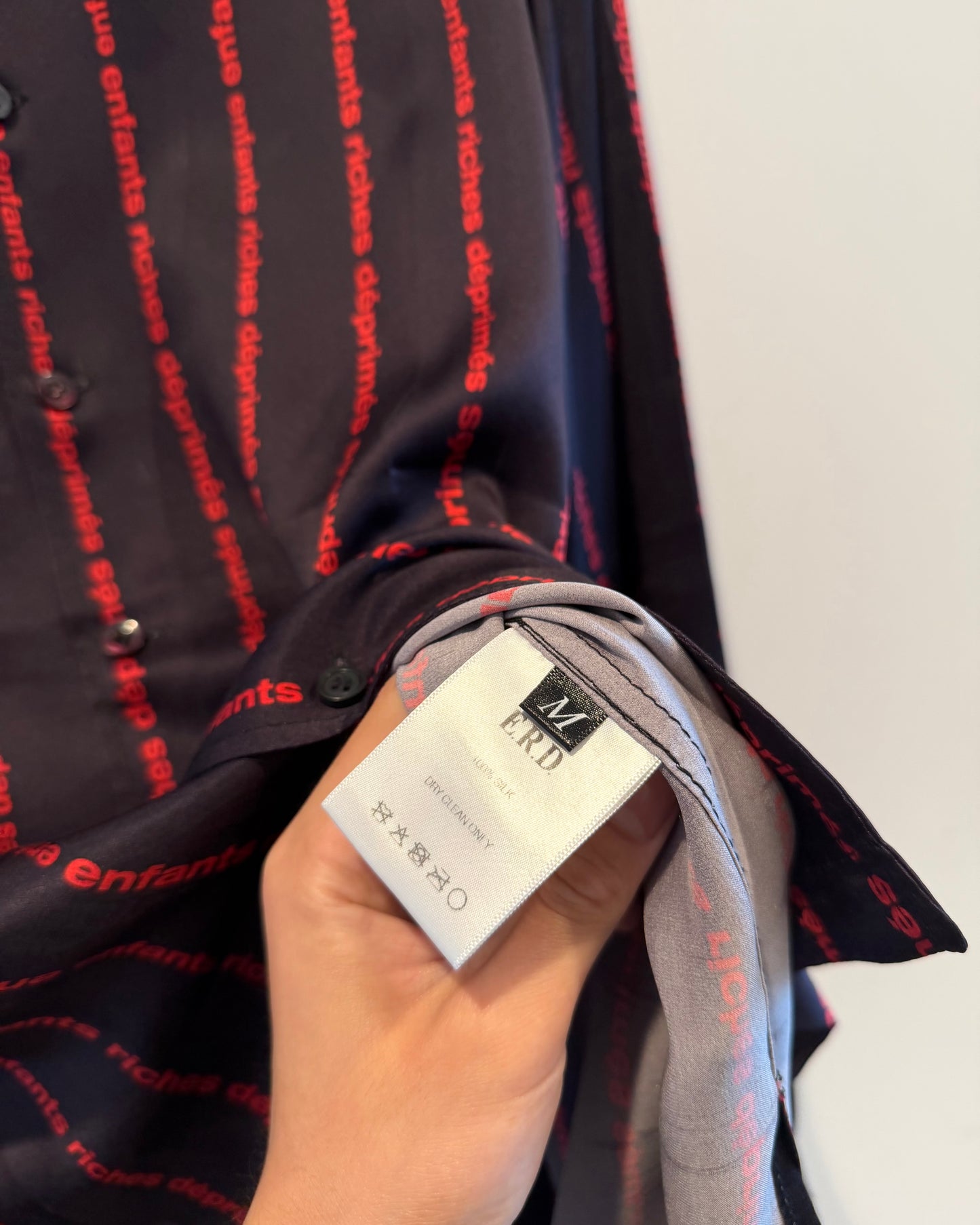 Enfants Riches Deprimes Striped Logo Button up Shirt