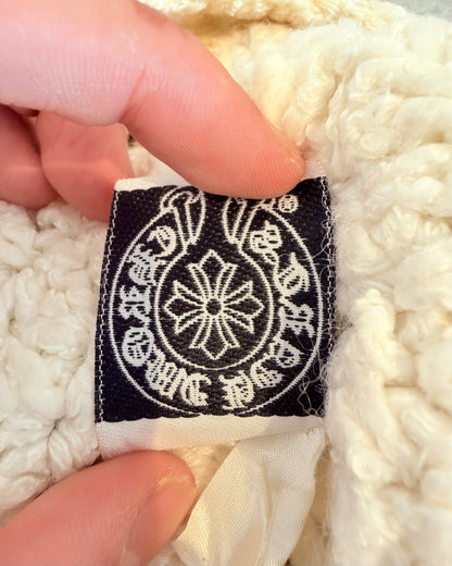 Chrome Hearts Leather Patch Cashmere Beanie