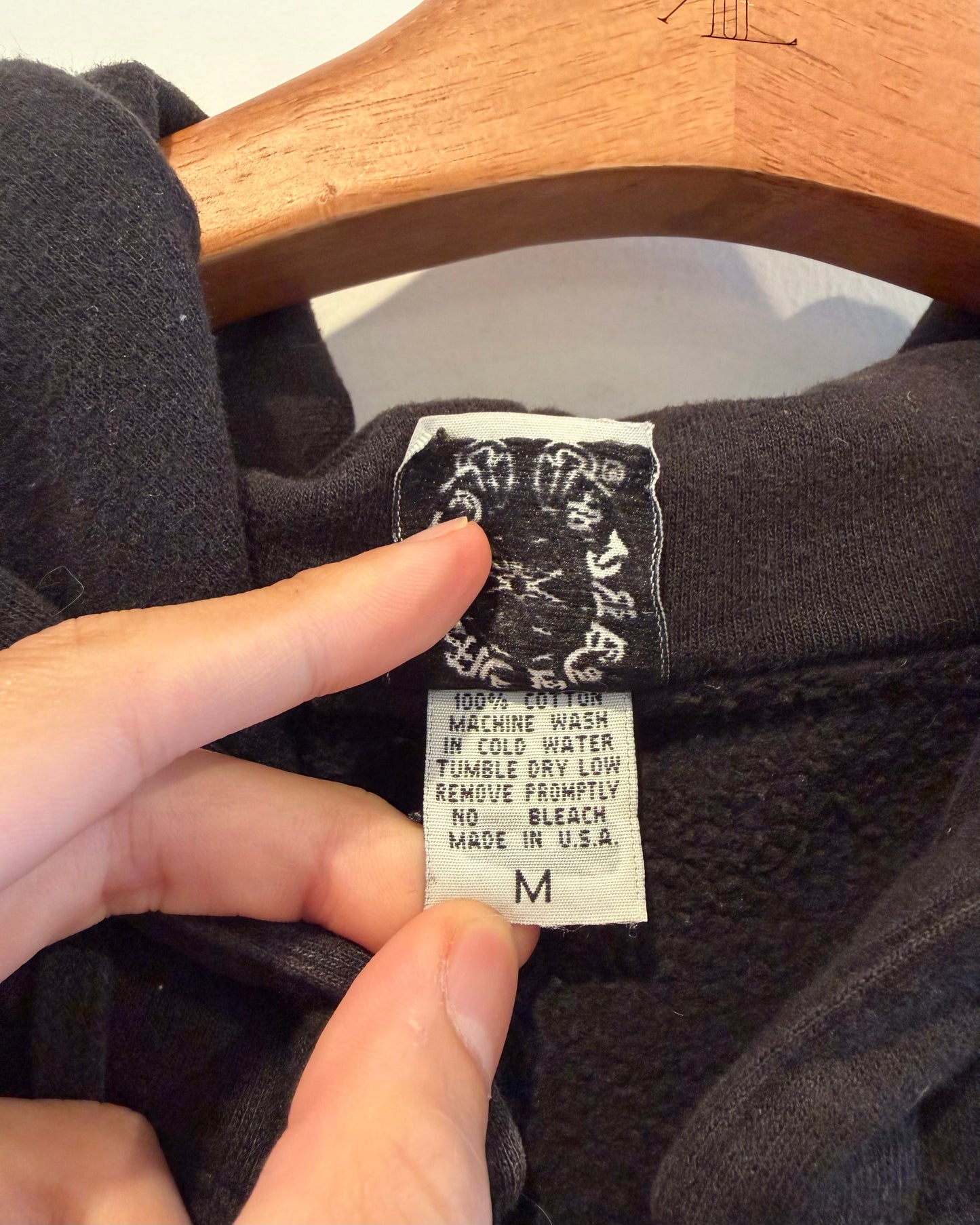 Chrome Hearts Leather Horse Shoe Patch Zip up Hoodie