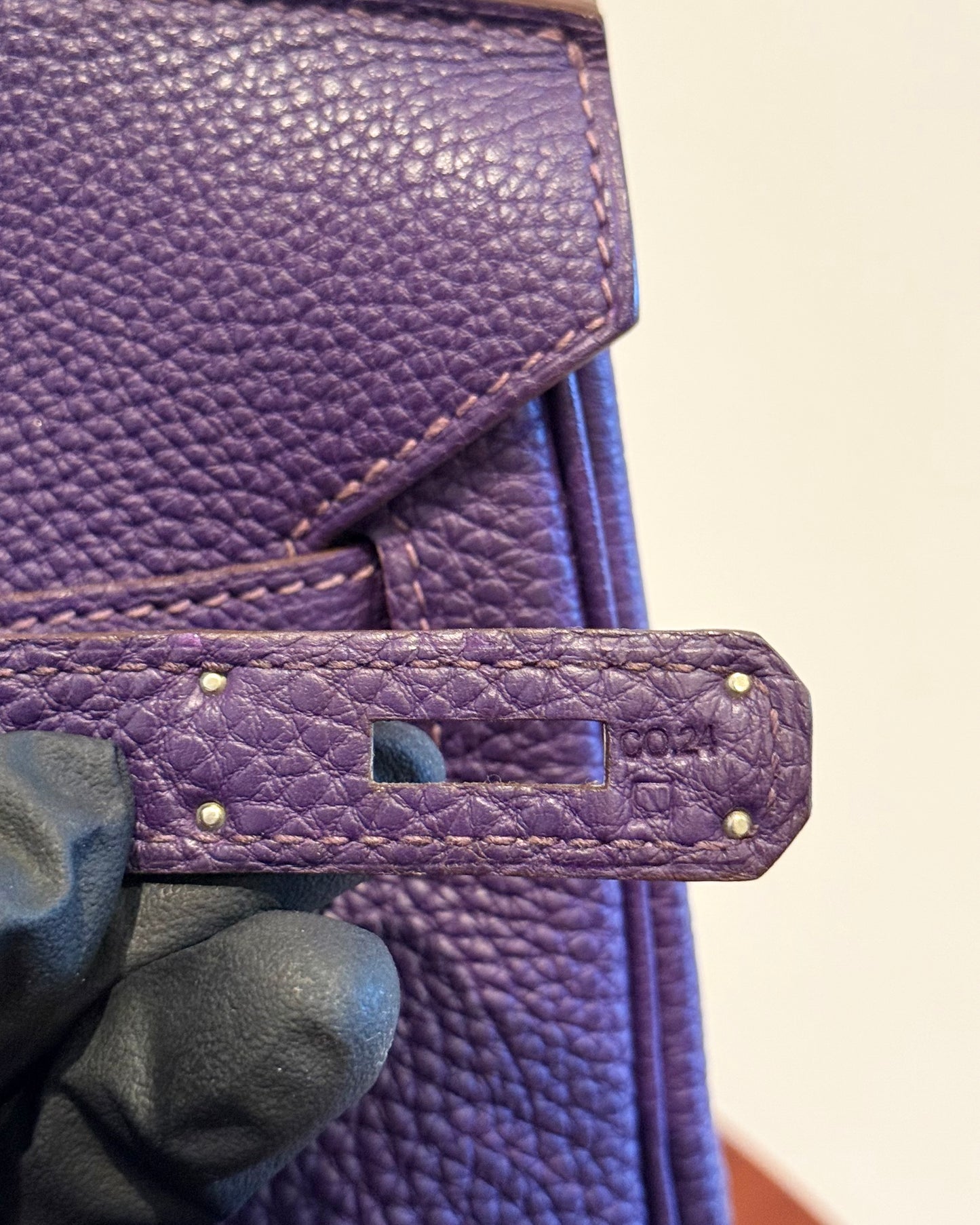 Hermes Togo Birkin 35 Iris