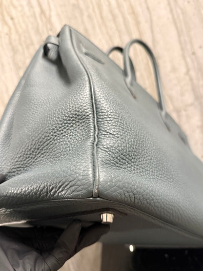 Hermes Togo Birkin 40 Bleu Orage