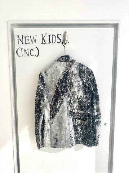 Raf Simons x Sterling Ruby Grey crystal Blazer Jacket