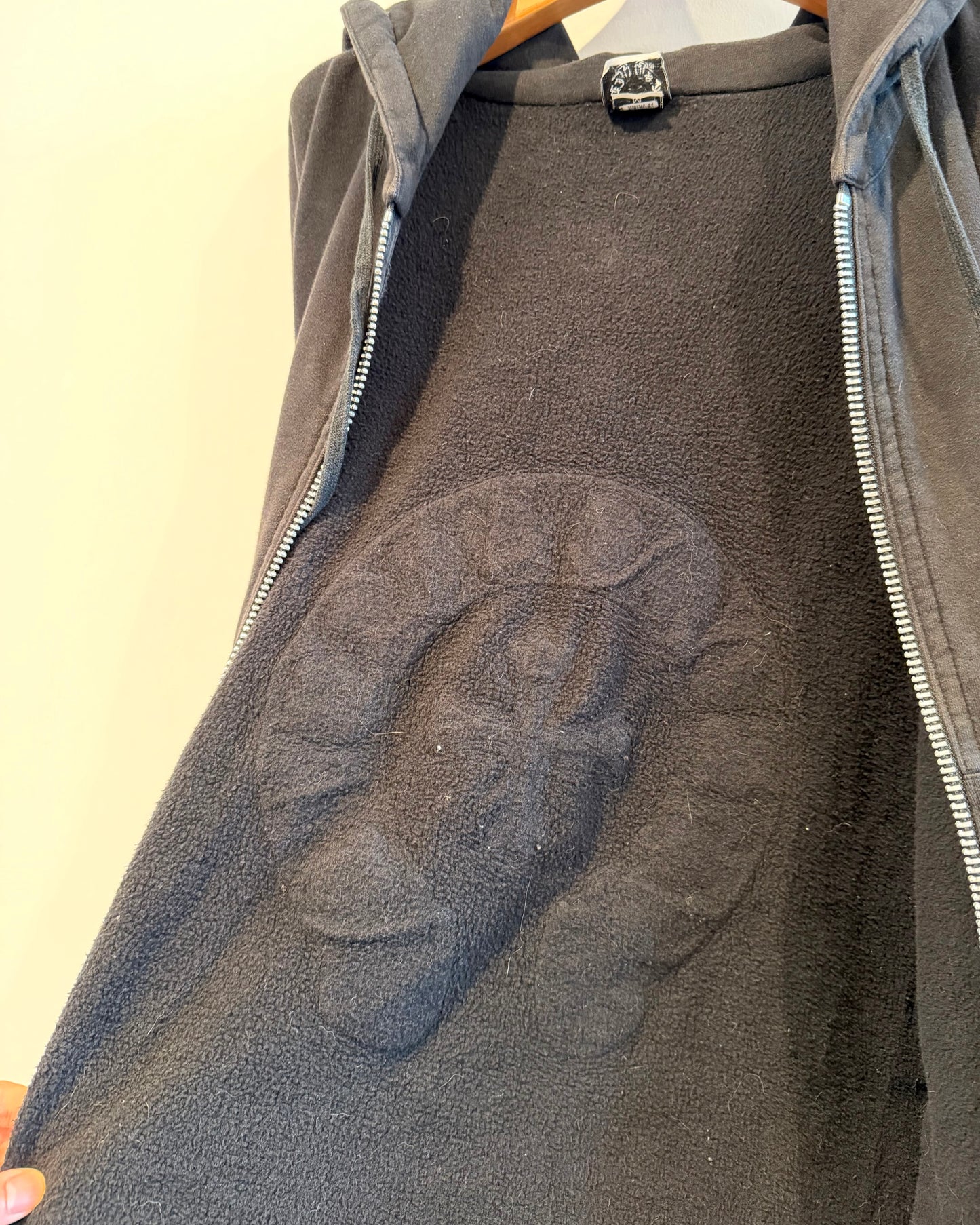 Chrome Hearts Leather Horse Shoe Patch Zip up Hoodie