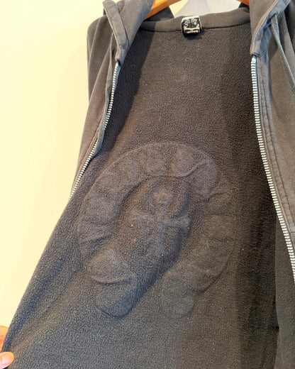 Chrome Hearts Leather Horse Shoe Patch Zip up Hoodie