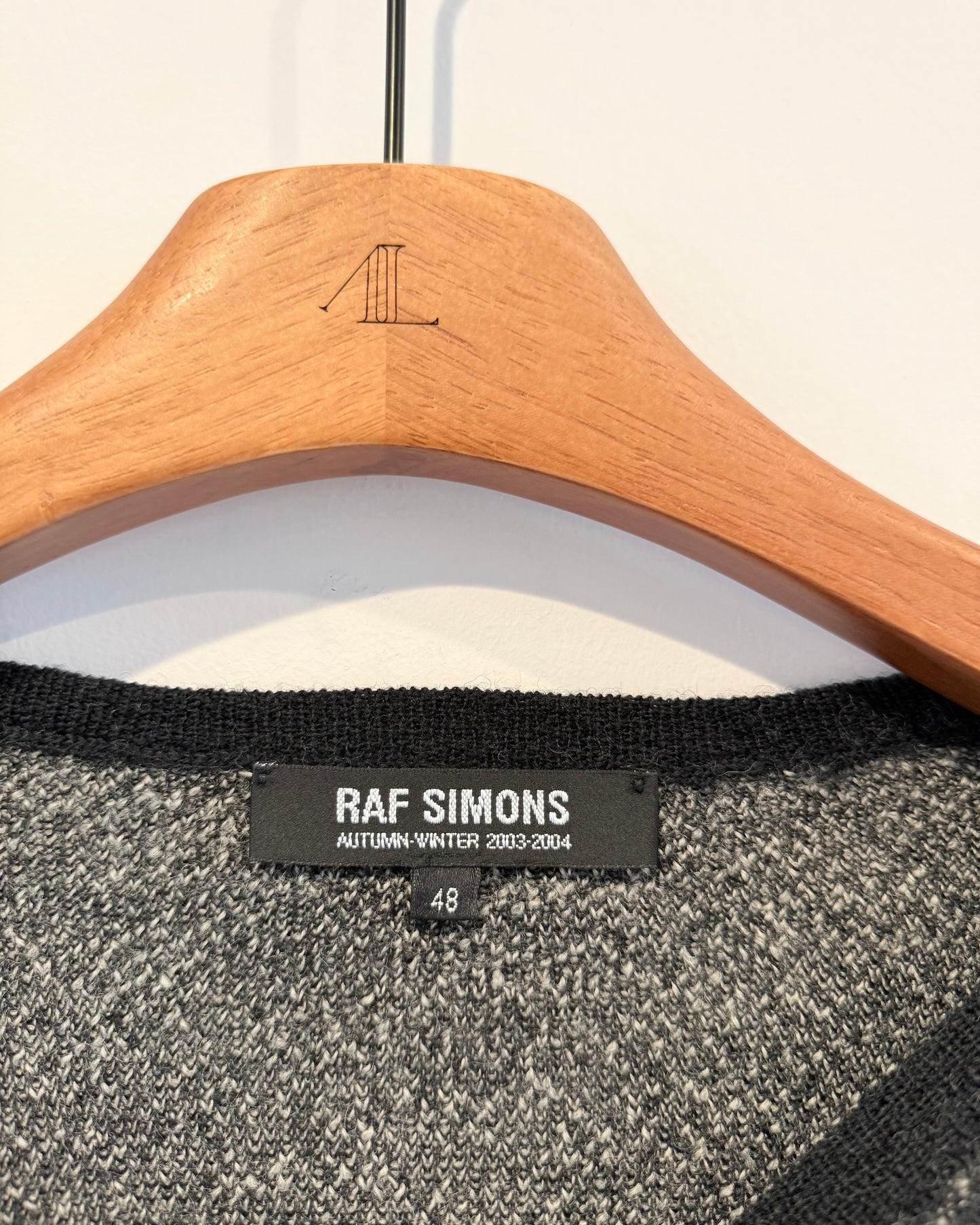 Raf Simons Aw2003 Closer Unknown Pleasures Sweater