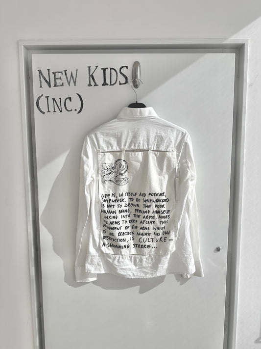 Raf Simons Waves Patched Button Shirt