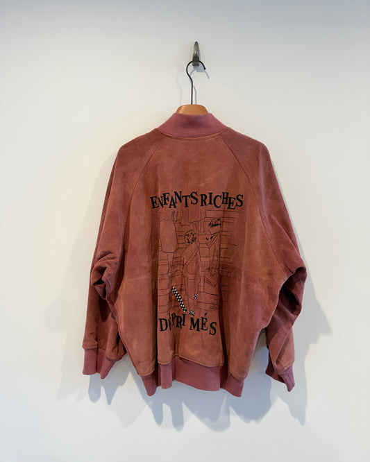 Enfants Riches Deprimes Embroidery Suede Jacket