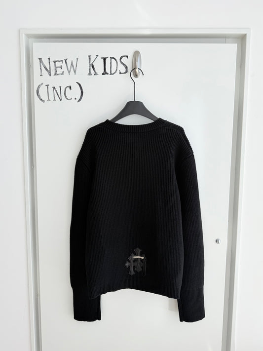 Chrome Hearts Triple Cross Patch Knit Sweater