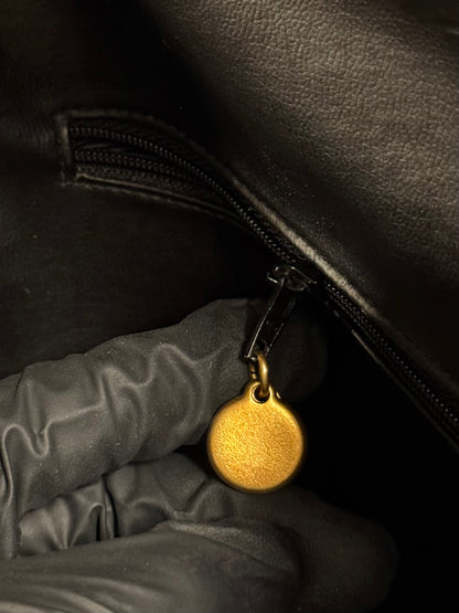 Chanel 1995 Vintage Logo Bowling Duffle Bag