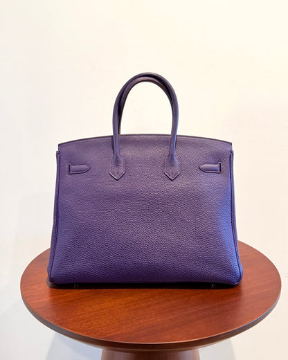 Hermes Togo Birkin 35 Iris