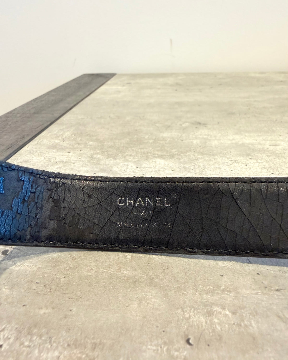 Chanel Patent leather hologram Belt