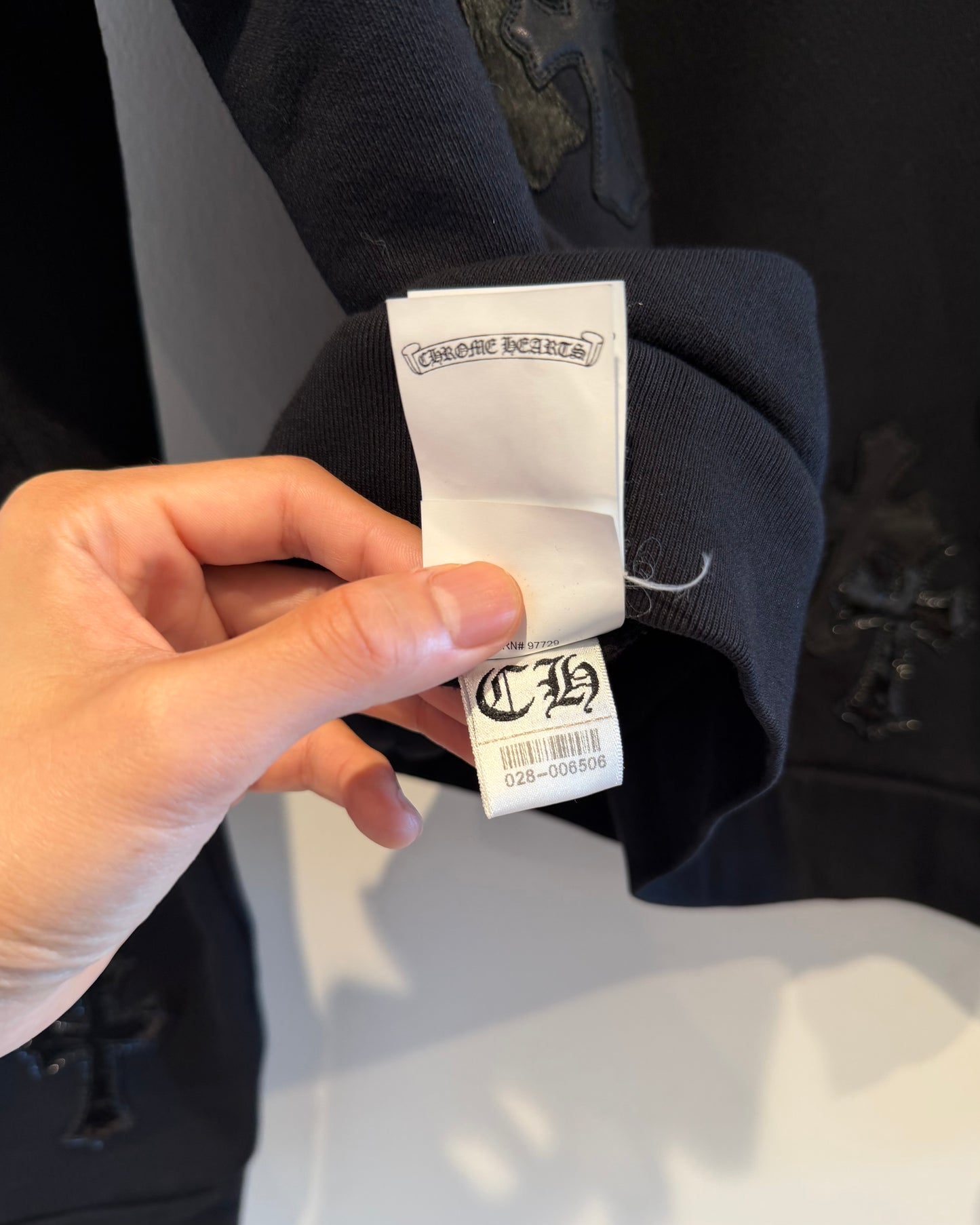 Chrome Hearts Multi Cross Patches Quarter Zip Sweatshirt