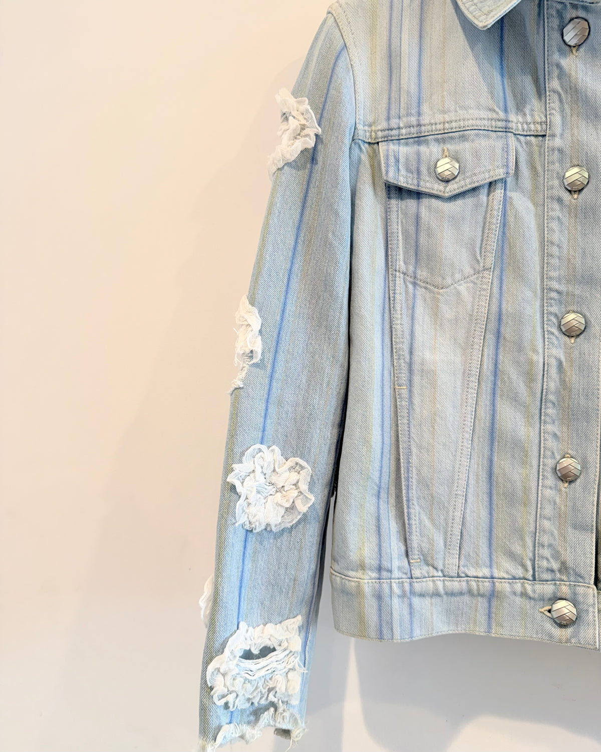 Chanel 18S Denim Camellia Jacket