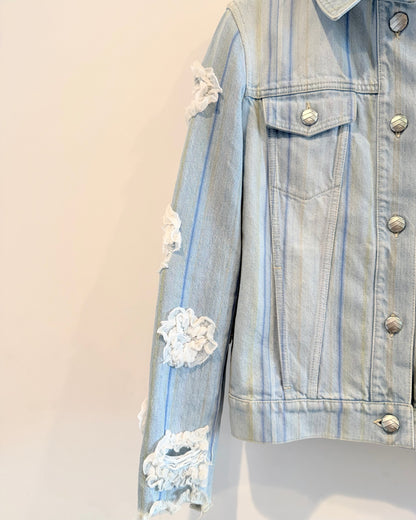 Chanel 18S Denim Camellia Jacket