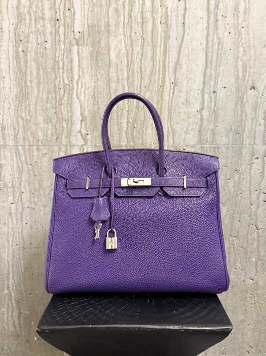 Hermes Togo Birkin 35 Iris
