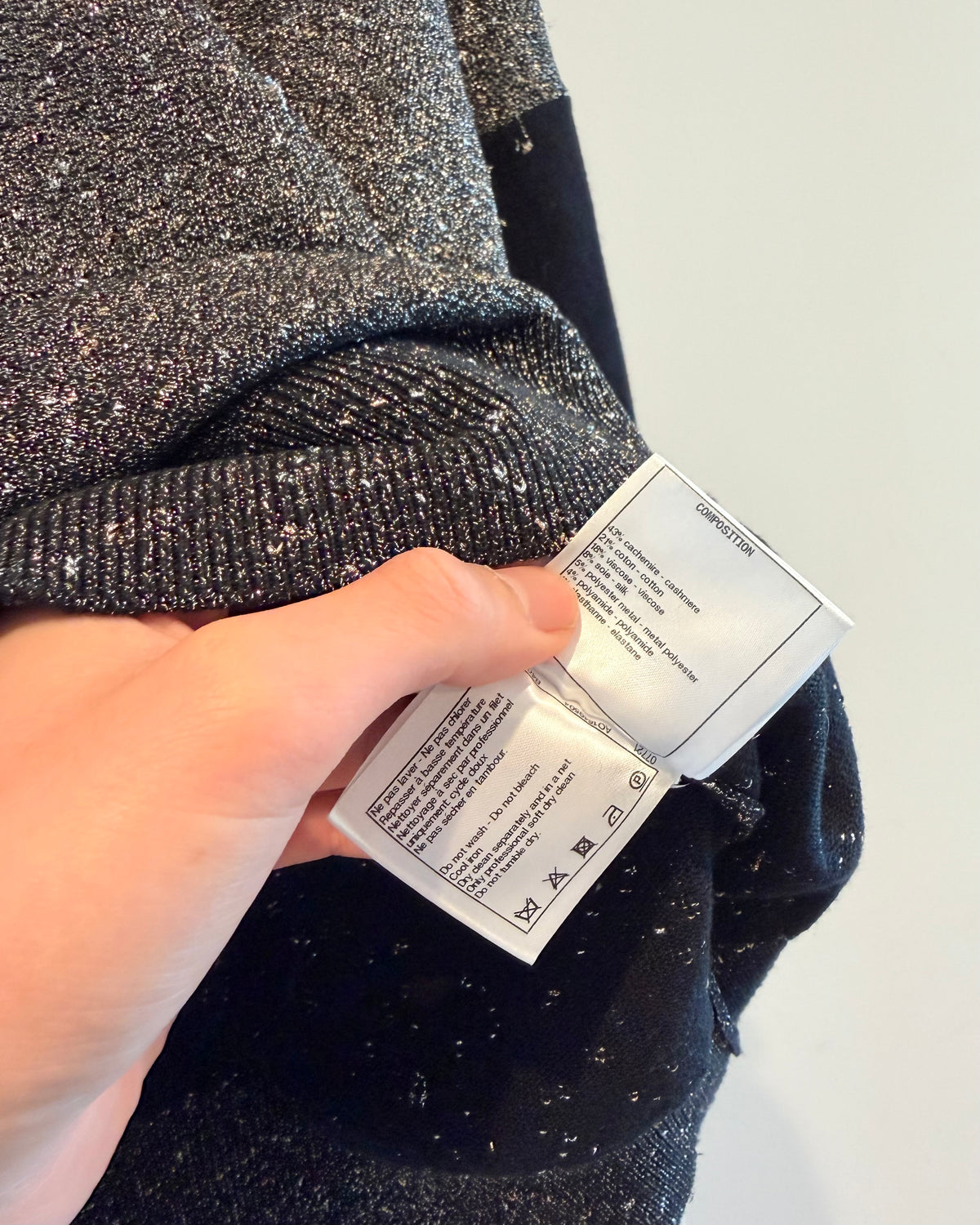 Chanel 20C LA PAUSA LOGO LUREX Sweater