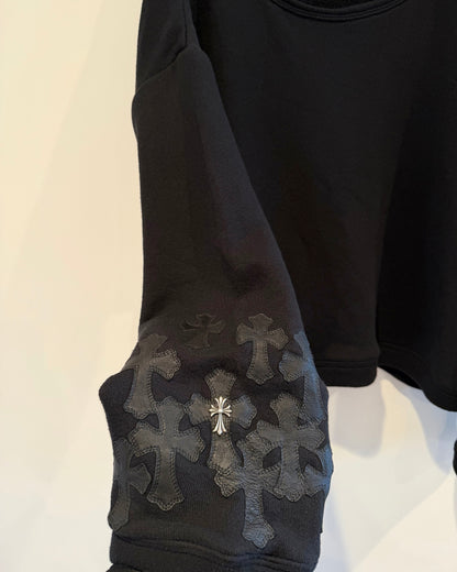 Chrome Hearts Cross Patches Sliver Sweatshirt