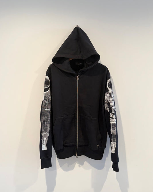 Chanel 17K Astronaut Zip Up Hoodie
