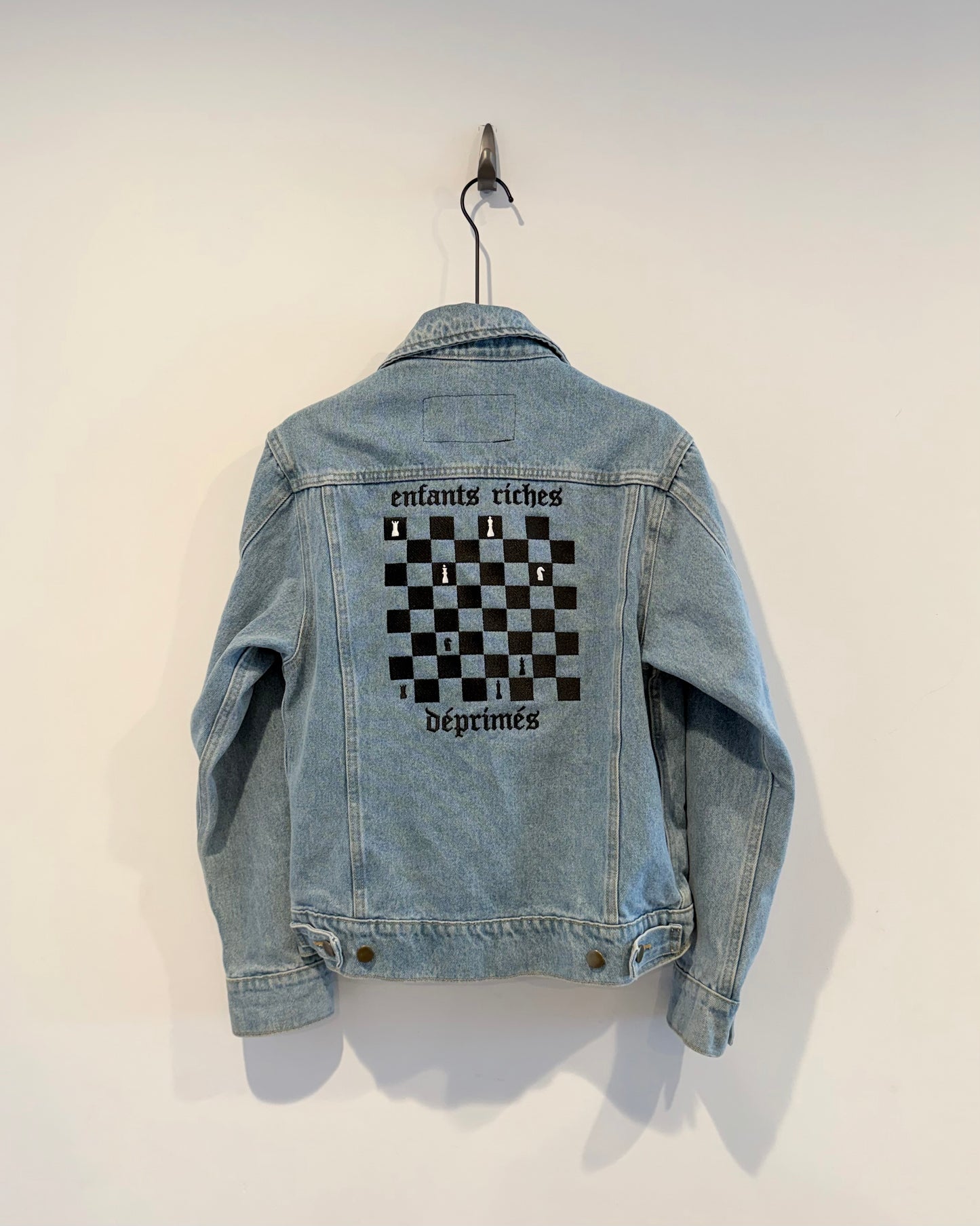 Enfants Riches Deprimes Chess Borad Demin Jacket