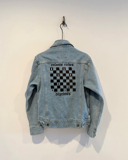 Enfants Riches Deprimes Chess Borad Demin Jacket